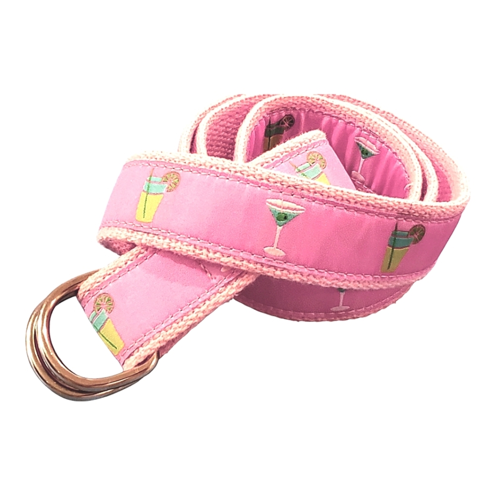 Douglas Paquette Pink Belt Happy Hour Ribbon Sz L